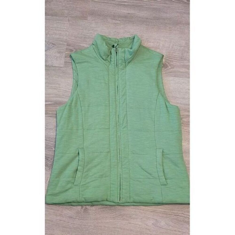Coldwater Creek Women's Green Quilted Vest Size Small